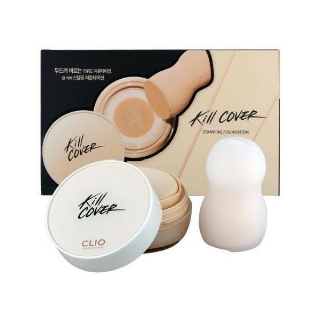 [ Auth ] KEM NỀN CLIO KILL COVER STAMPING FOUNDATION ( SET GỒM HỘP + 1 lõi + 1 bông mút siêu xịn) | BigBuy360 - bigbuy360.vn