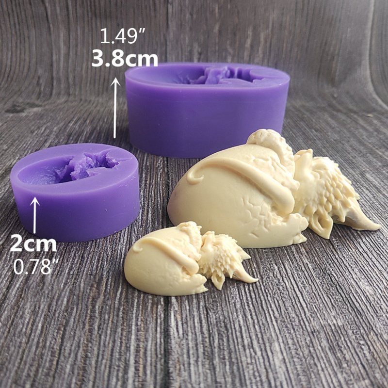 Khuôn Silicone Làm Bánh Hình Rồng 3D Độc Đáo Trang Trí Halloween