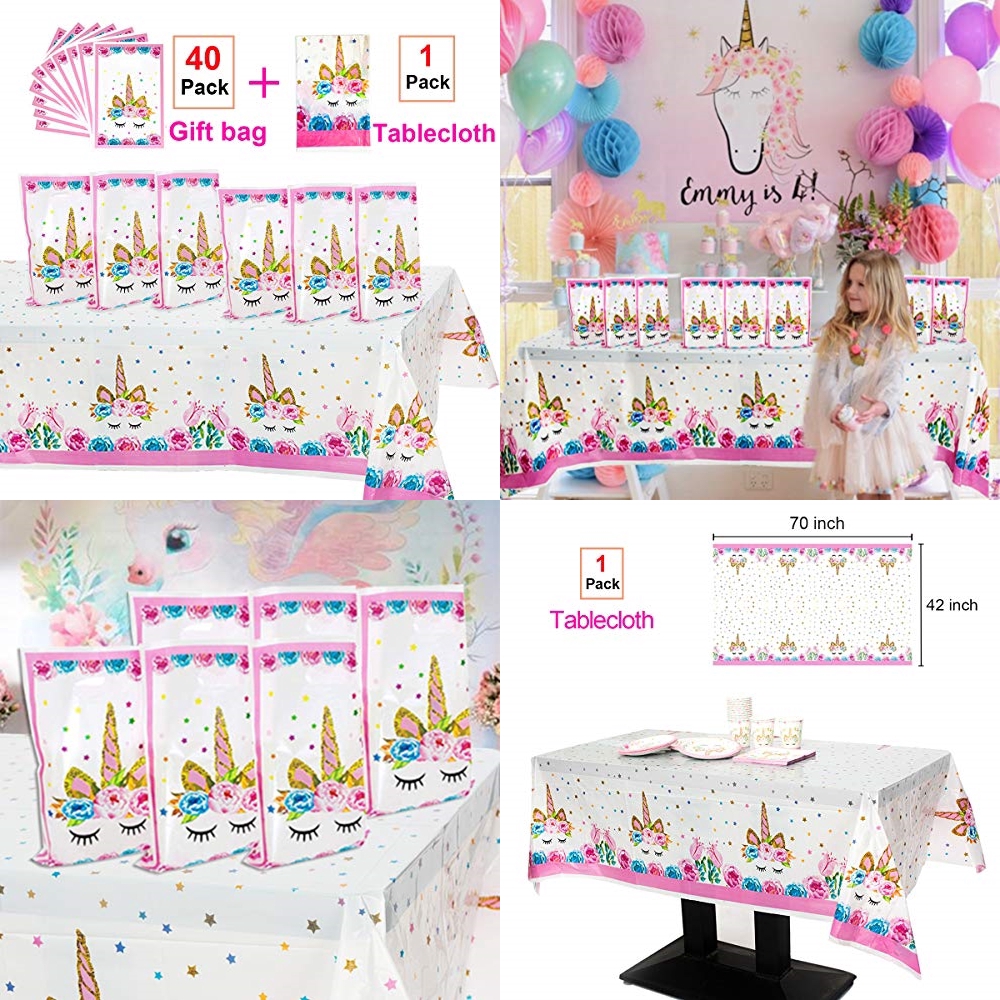 Bộ khăn trải bàn 40 món hình kì lân dễ thương