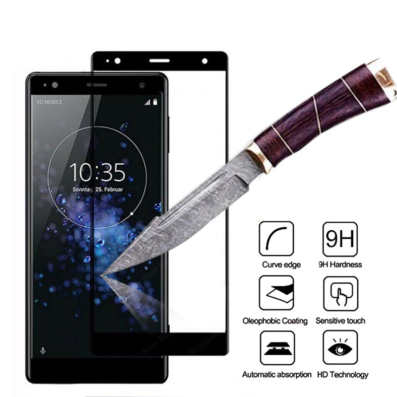 For Sony Xperia XA1 10 Plus 1 5 XZ Premium XZS XZ1 X XZ2 Compact XA XA2 Ultra Full Cover Screen Protector Tempered Glass