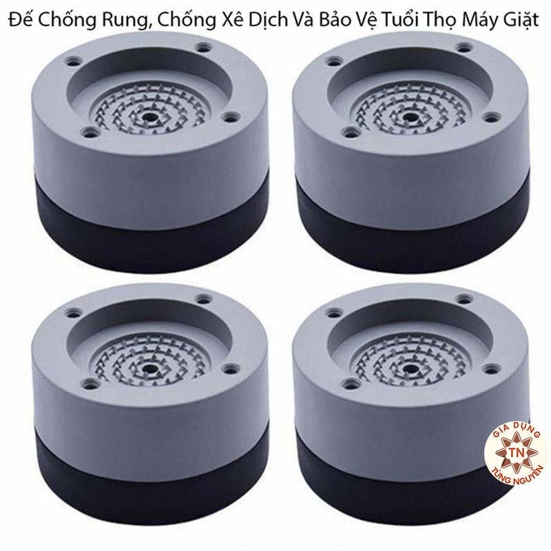 Sét 4 cái kê chân silicon loại dày chống rung máy giặt các loại chất liệu cao su tự nhiên [ ĐẾ MÁY GIẶT ]