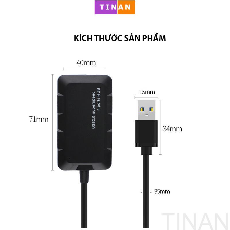 Hub Chia 4 Cổng USB 3.0 Tốc Độ Cao N608, Đầu Cắm USB/ TYPE C