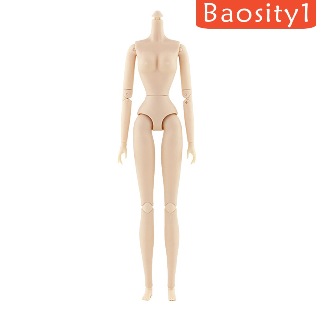 Kids Toy 1:6 28 Joint Movable Girl Nude Naked Doll Body 5 Pair Flexible Doll Hand Dollhouse Without Head for BJD Doll Making Accessory Girl Gifts