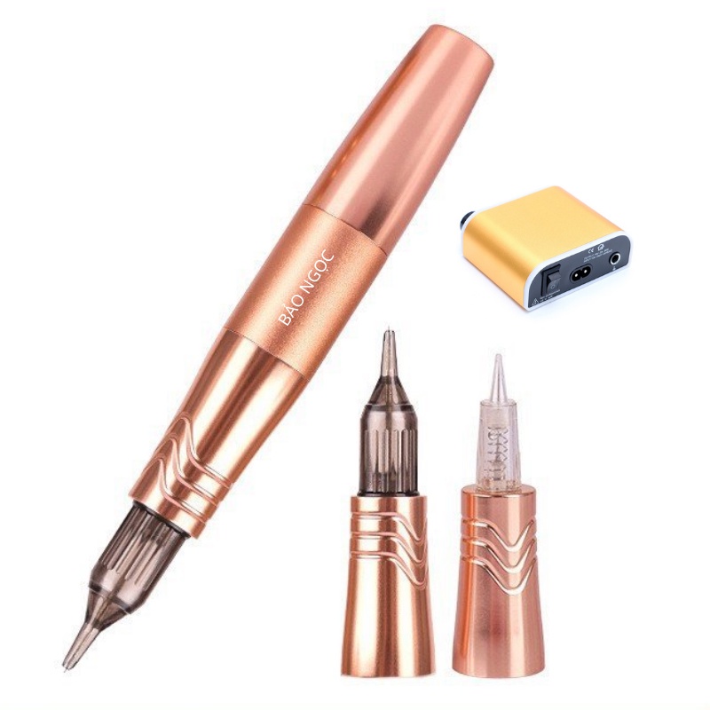 Máy Pen 5 0 plus phun xăm môi mini hai đầu xăm hình