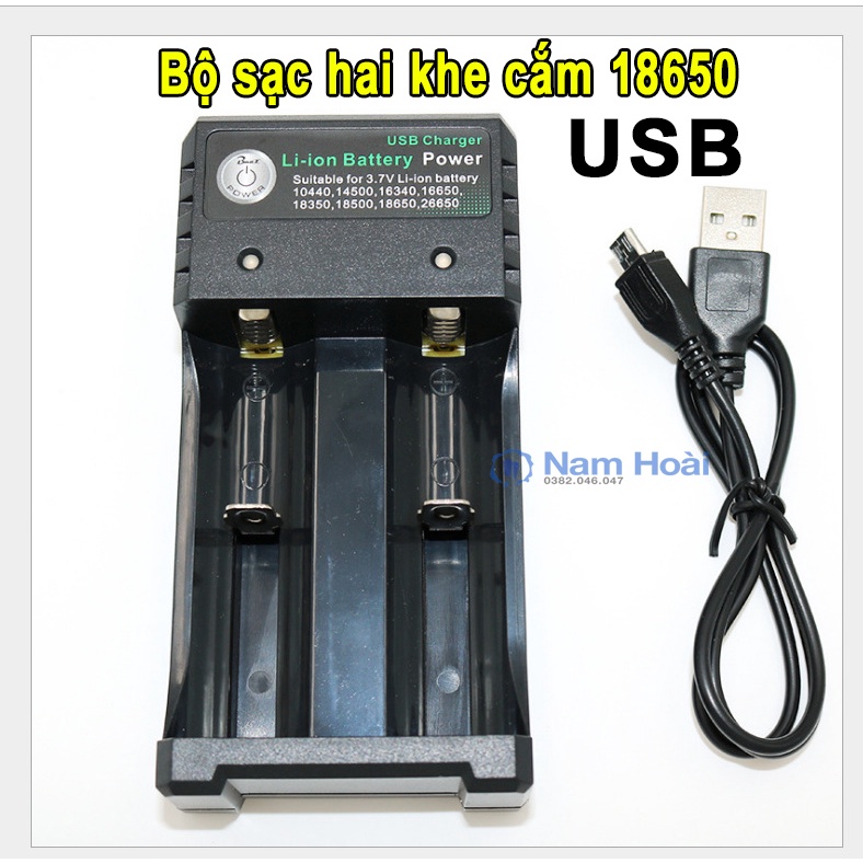 Bộ sạc pin BMAX BH-042100-04U 18650,18350,14650... Có mạch ngắt khi sạc đầy pin