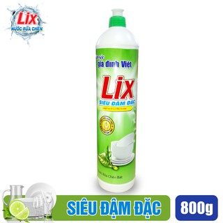 Nước Rửa Chén LIX 800ml Siêu Đậm Đặc Trà Xanh -TX80T