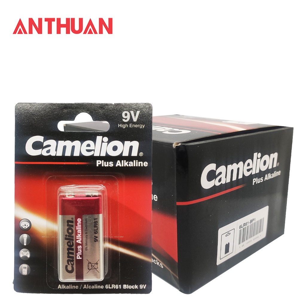 PIN 9V /6LR61 Camelion Alkaline Plus - Vỉ 1 viên
