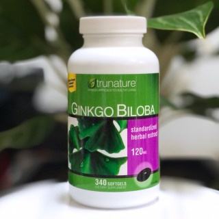 [Chính hãng] Viên Uống Bổ Não Trunature Ginkgo Biloba 120mg 340 viên (Mẫu Mới )- USA Chính Hãng -