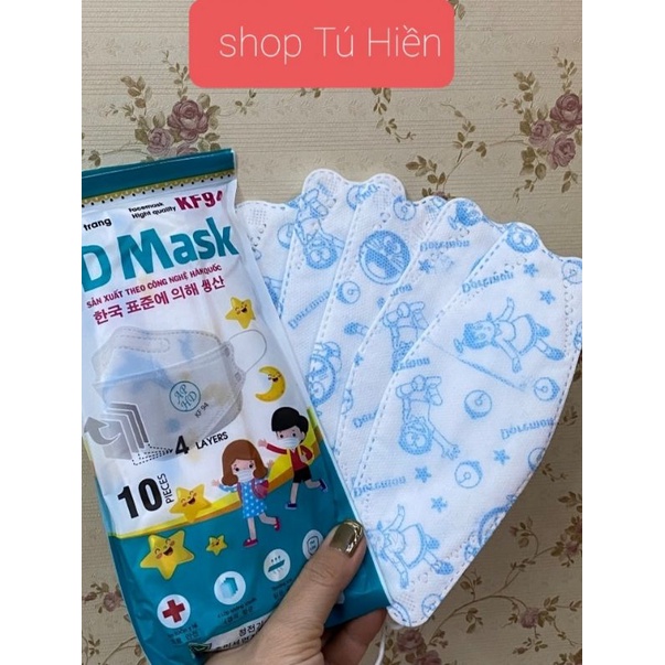 10 chiếc Khẩu Trang KF94 Hàn Quốc Trẻ Em (4-12 tuổi)