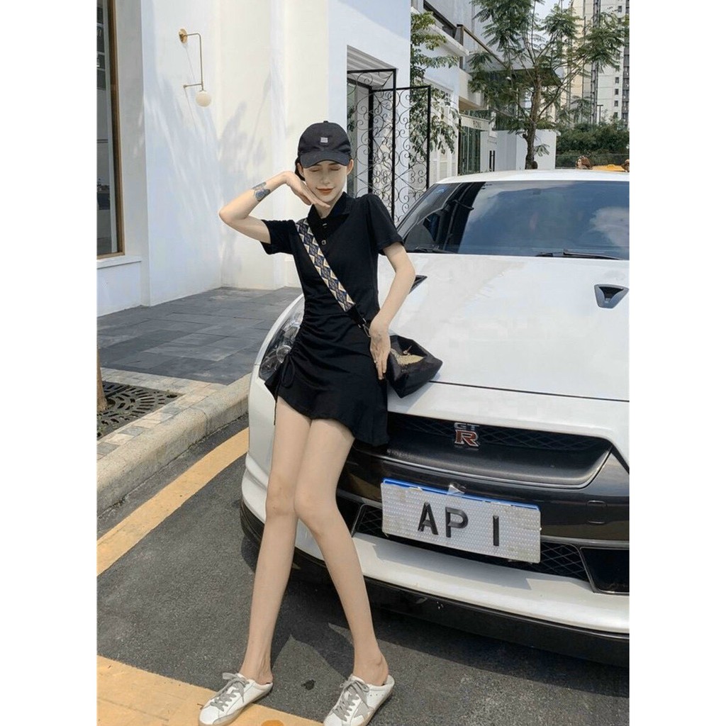 Đầm thun polo rút hông bên body xinh xắn ANN352 | BigBuy360 - bigbuy360.vn
