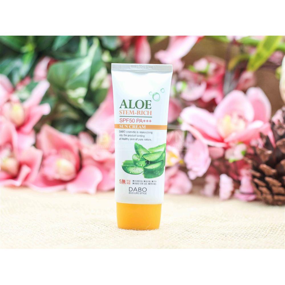 [Giảm nhiệt hè] Kem Chống Nắng Dabo Aloe Stem-Rich Sun Cream SPF50 PA+++