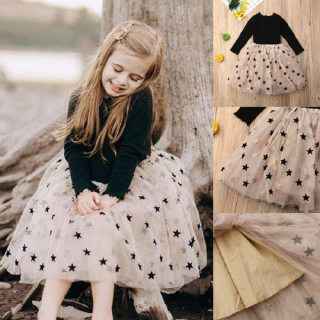 ღ𝓂ℰBaby Girls Christmas Festival Lace Party Tutu Dresses