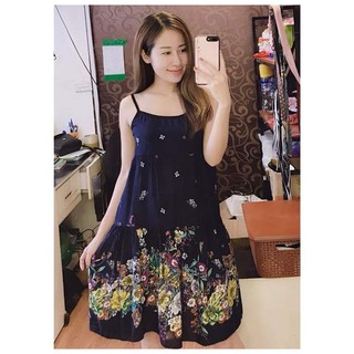 Váy Lanh 2 Dây Chất Mát Mặc Nhà