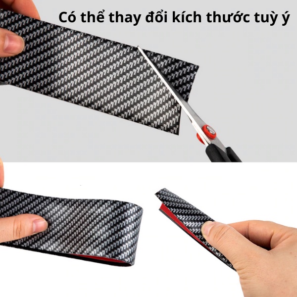 Nẹp Chống Xước Bước Chân Cửa Xe Ô Tô, Xe Hơi Mạ Cacbon Cao Cấp – Bản Rộng 5cm, 7cm