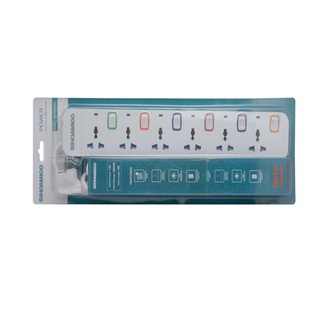 Ổ cắm điện sinoamigo ET-196 gồm 6 ổ cắm đa năng dài 3m