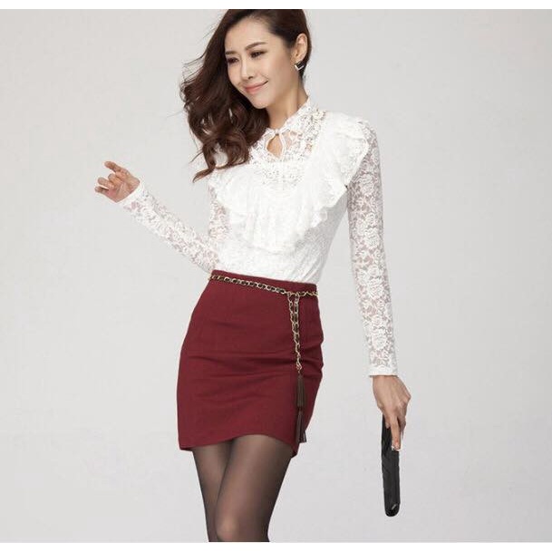 JR08001 - Chân váy ôm nữ hè có lót trong hàng nhập