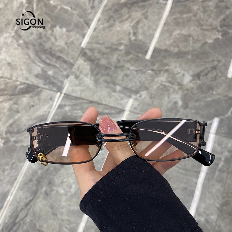 Kính Mát Gọng Vuông Phong Cách Retro Thời Trang Cho Nam Nữ