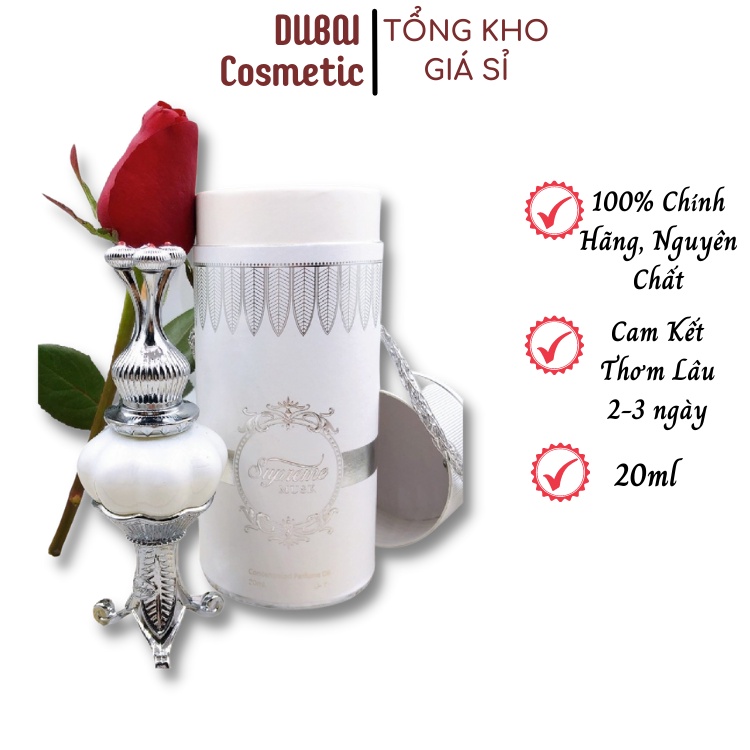 Tinh Dầu Nước Hoa Dubai Sup Trắng Supreme Musk Nội Địa 20ml - Dubai Cosmetic
