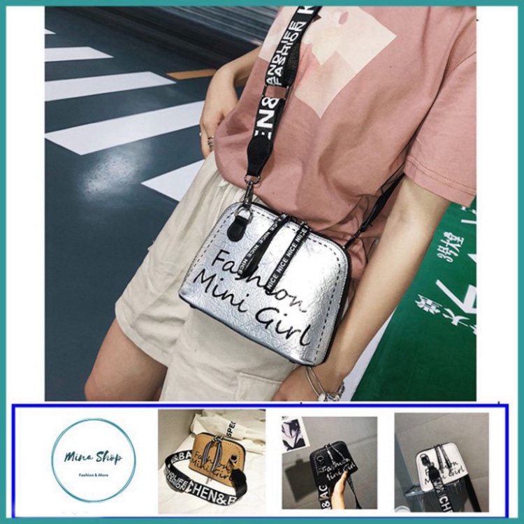 Túi xách đeo chéo nữ, đựng điện thoại dây vải bản to phong cách Hàn Quốc mẫu mới