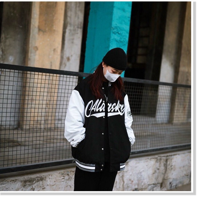 Áo Khoác Bomber Chất Dù Nam Nữ Họa Tiết Chữ Kiểu Hàn Quốc Cực HOT