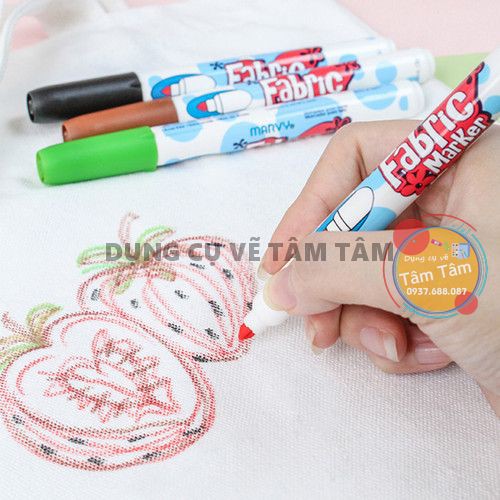 [ TÂM TÂM ]-Bộ Bút Vẽ Vải Không Phai Màu Marvy 560 bộ 6 cây và bộ 12 cây-