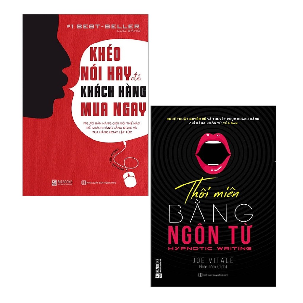 Sách MCBooks - Combo Khéo Nói Hay Để Khách Hàng Mua Ngay + Thôi Miên Bằng Ngôn Từ ( 2 cuốn )