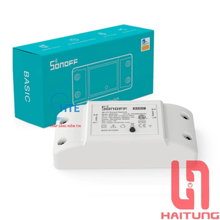 Công Tắc Điều Khiển Từ Xa Qua WIFI 1 Kênh Sonoff Basic R2 [Bản Quốc Tế], Công Suất 10A, 220V - Thiết Bị Điện Hai Tùng
