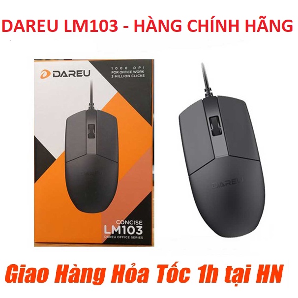 Chuột Có Dây DAREU LM103 (USB) - Hàng Chính Hãng