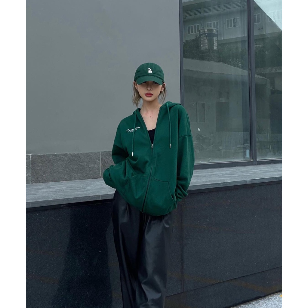 Áo khoác hoodie zip basic oversize có nón nam nữ, vải chân cua, nỉ bông  phong cách unisex KILL SYSTEM