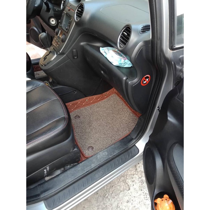 Thảm lót sàn ô tô 5d 6d cho Kia Carens 2023 thảm da không mùi không thấm nước phủ kín 90% sàn xe