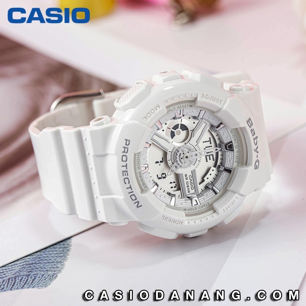 Đồng hồ nữ dây nhựa Casio Baby-G chính hãng Anh Khuê BA-110-7A3DR