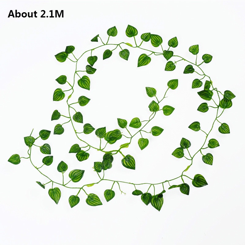 Dây Lá Thường Xuân Giả 2M Bằng Lụa Trang Trí Tường Nhà / Văn Phòng / Tiệc Cưới DIY