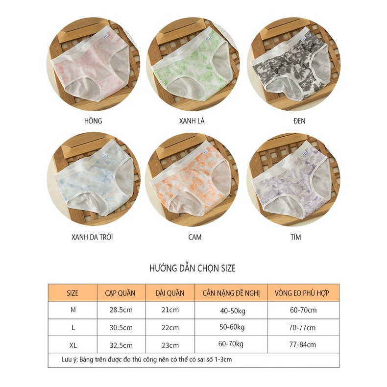 Quần Lót Nữ Cotton Tăm Kháng Khuẩn Thấm Hút Mồ Hôi P502