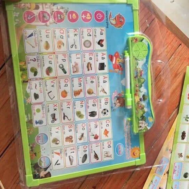 Bảng đọc chữ cái điện tử song ngữ