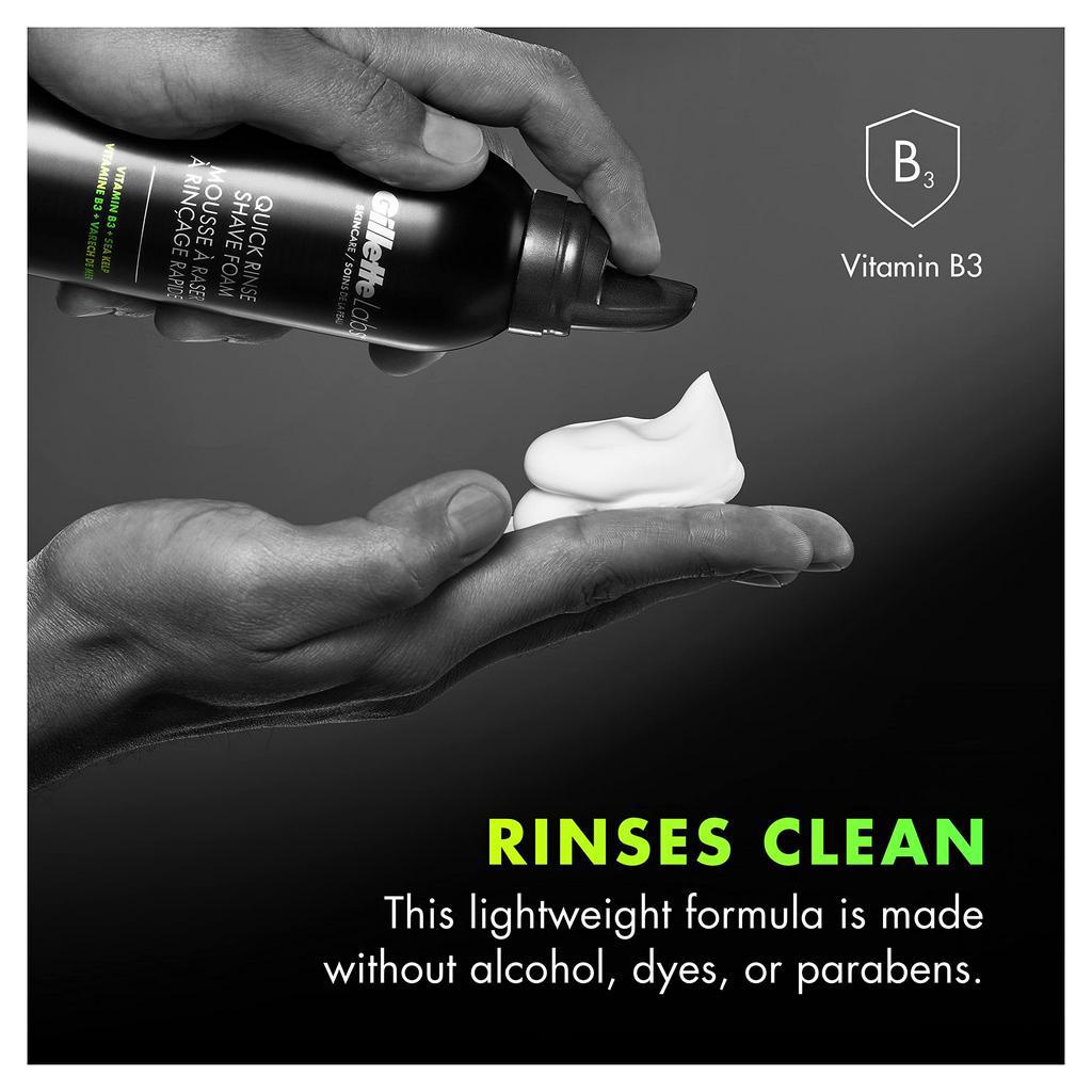 NHẬP MỸ - BỌT CẠO RÂU GILLETTE LABS QUICK RINSE SHAVE FOAM