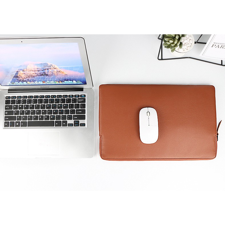 Túi chống sốc không quai da PU chống thấm lớp lót lông siêu mịn và dầy | BigBuy360 - bigbuy360.vn