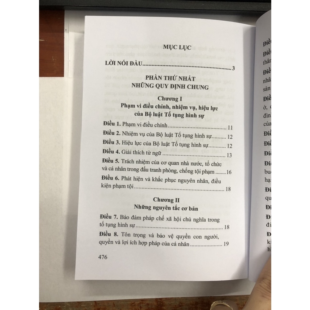 Sách Bộ luật tố tụng hình sự năm 2015 (được sửa đổi, bổ sung năm 2021)