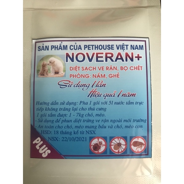 Thuốc tắm trị ve, rận, bọ chét 100% sạch vĩnh viễn cho chó mèo hiệu quả , an toàn
