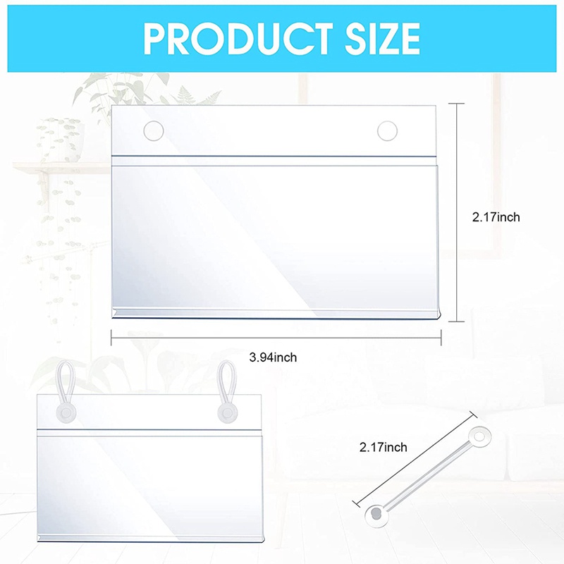 Set 60 Kẹp Nhựa Gắn Thẻ Ghi Giá Với Thiết Kế Nút Dễ Khóa Tiện Lợi Dành Cho Giỏ Hàng / Đồ Ăn Vặt