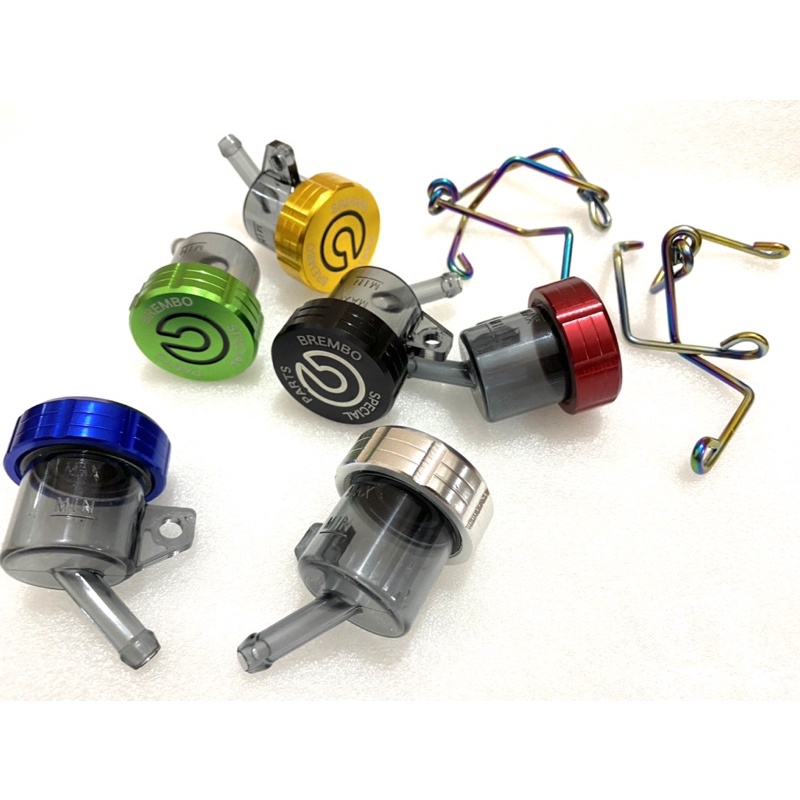 Bình dầu khói có pat hoặc không Pat lắp xe máy phanh đĩa - 6 màu tuỳ chọn - 3T Racing