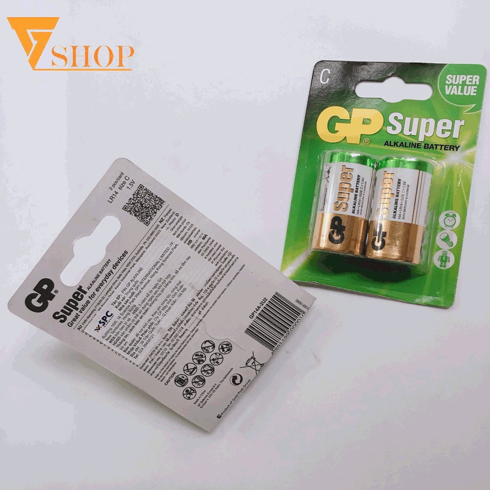 1 vỉ Pin GP Trung Super Alkaline