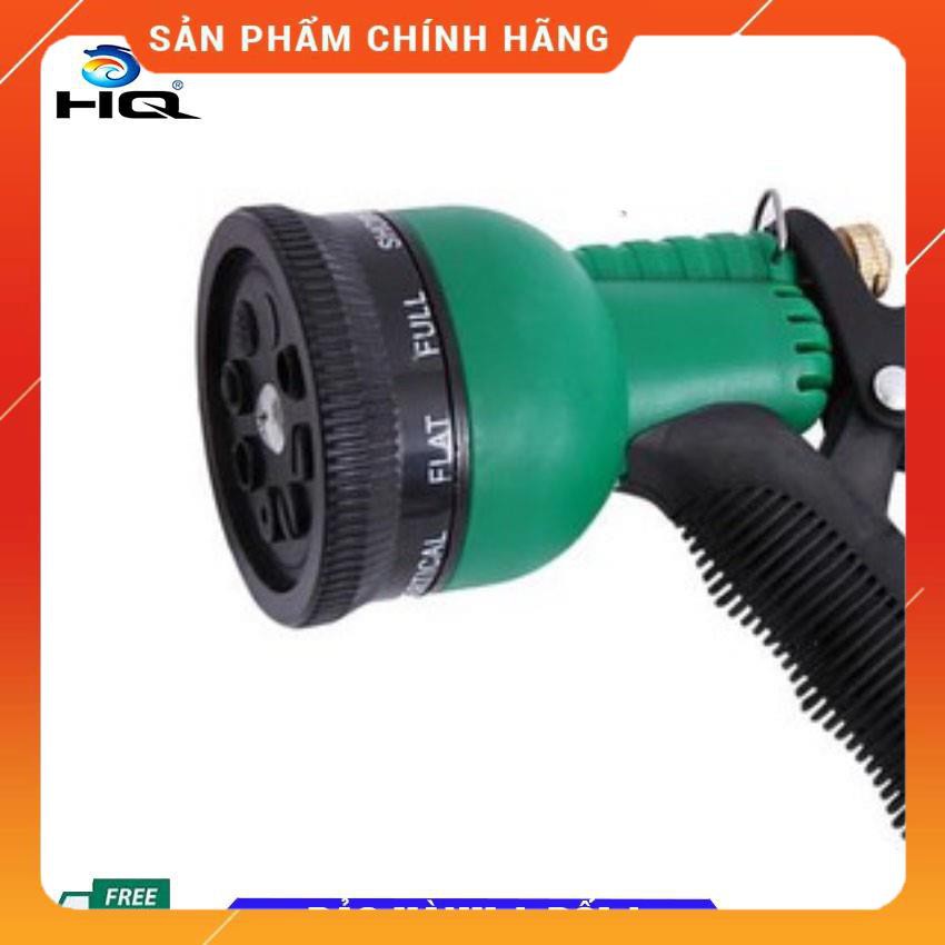 Vòi xịt rửa xe,Vòi phun nước tưới cây tăng áp thông minh 8 chế độ 815498-1 (cút vàng,nối xanh - dây trắng)