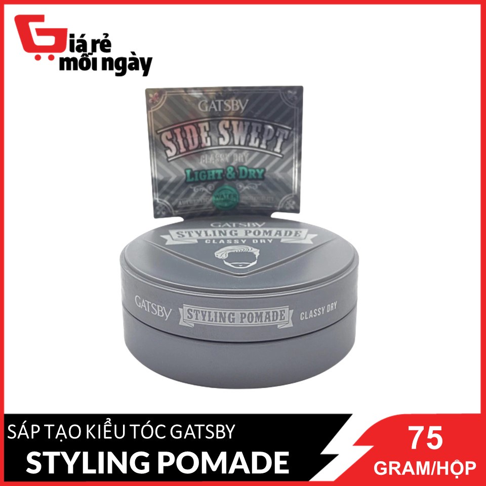 Sáp tạo kiểu tóc Gatsby Styling Pomade Class Dry 75g