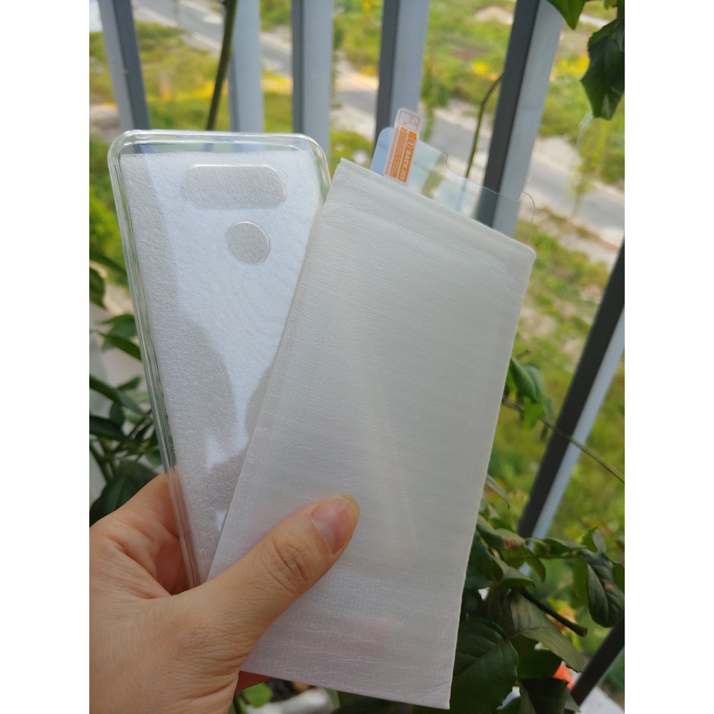 Bộ ốp lưng dẻo + kính cường lực LG G6