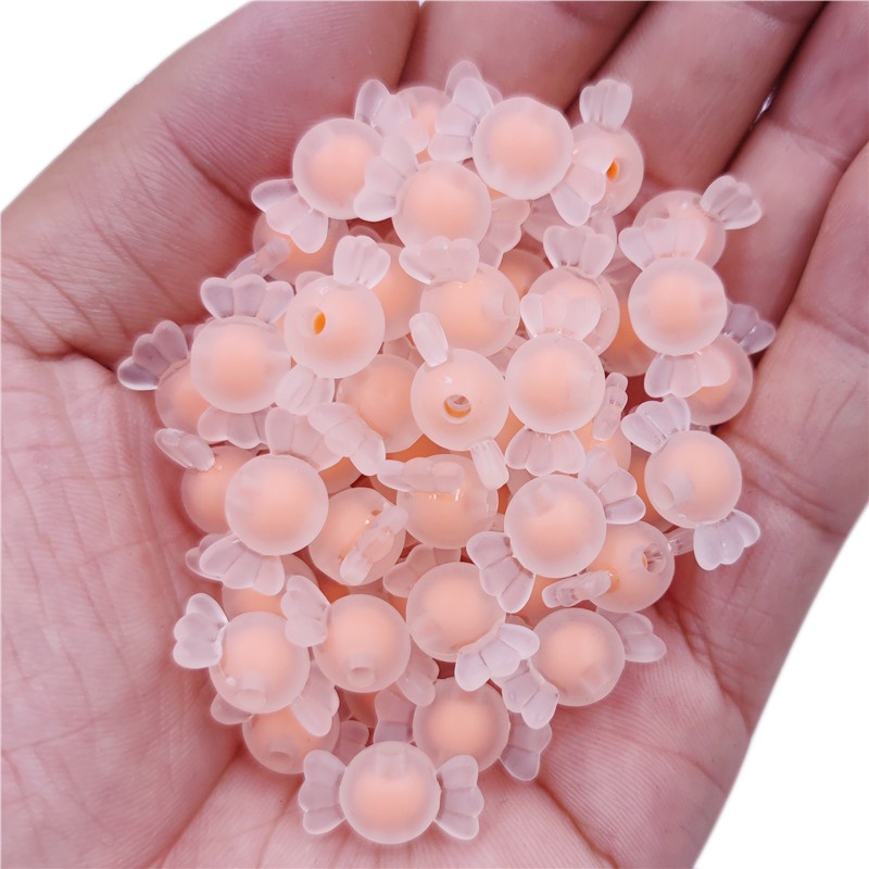 Bộ 20 Hạt Tròn Hai Lớp Dùng Làm Trang Sức DIY