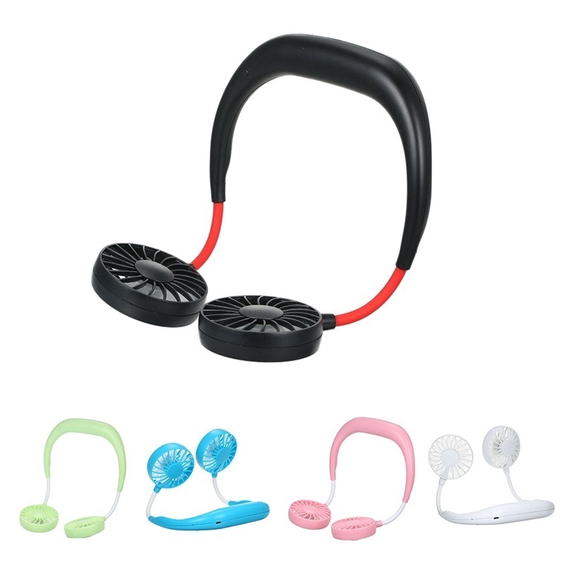 Quạt mini đeo cố sạc USB tiện dụng cho dịp du lịch | BigBuy360 - bigbuy360.vn