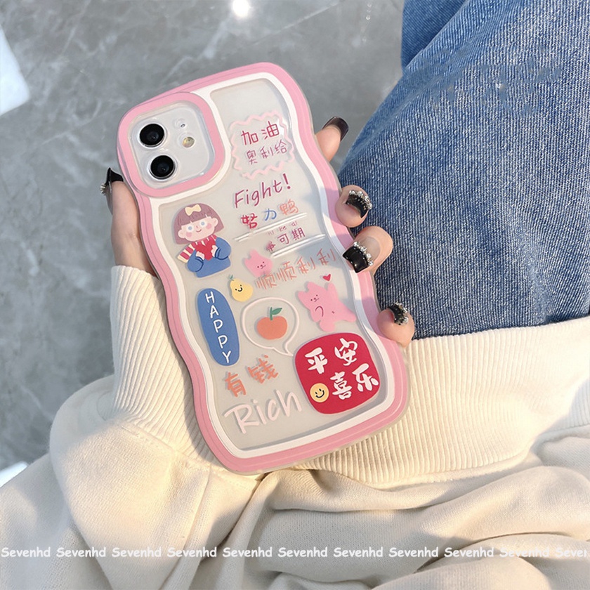 Ốp Điện Thoại Mềm Họa Tiết Cô Gái Hoạt Hình Truyền Cảm Hứng Cho iPhone 13 12 11 Pro Max Xs Max Xr X 7 8 6 6s Plus