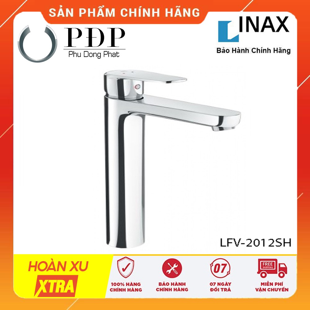 Vòi chậu rửa Lavabo Inax cao cấp LFV-2012SH Đặt Bàn Cổ Cao hàng chính hãng bảo hành 2 năm theo hãng