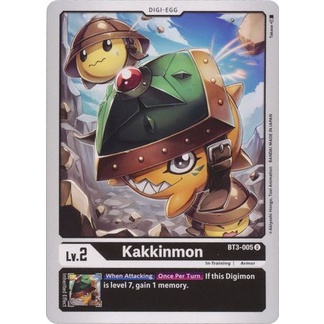 Thẻ bài Digimon - TCG - Kakkinmon / BT3-005'