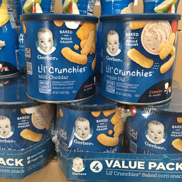 Bánh ăn dặm Gerber Lil’ Crunchies 42g